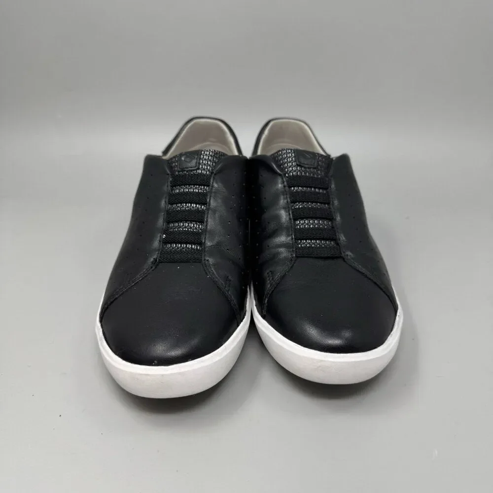 Kizik Miami Shoes Womens 8M Black Leather Slip On Hands Free Comfort Walking